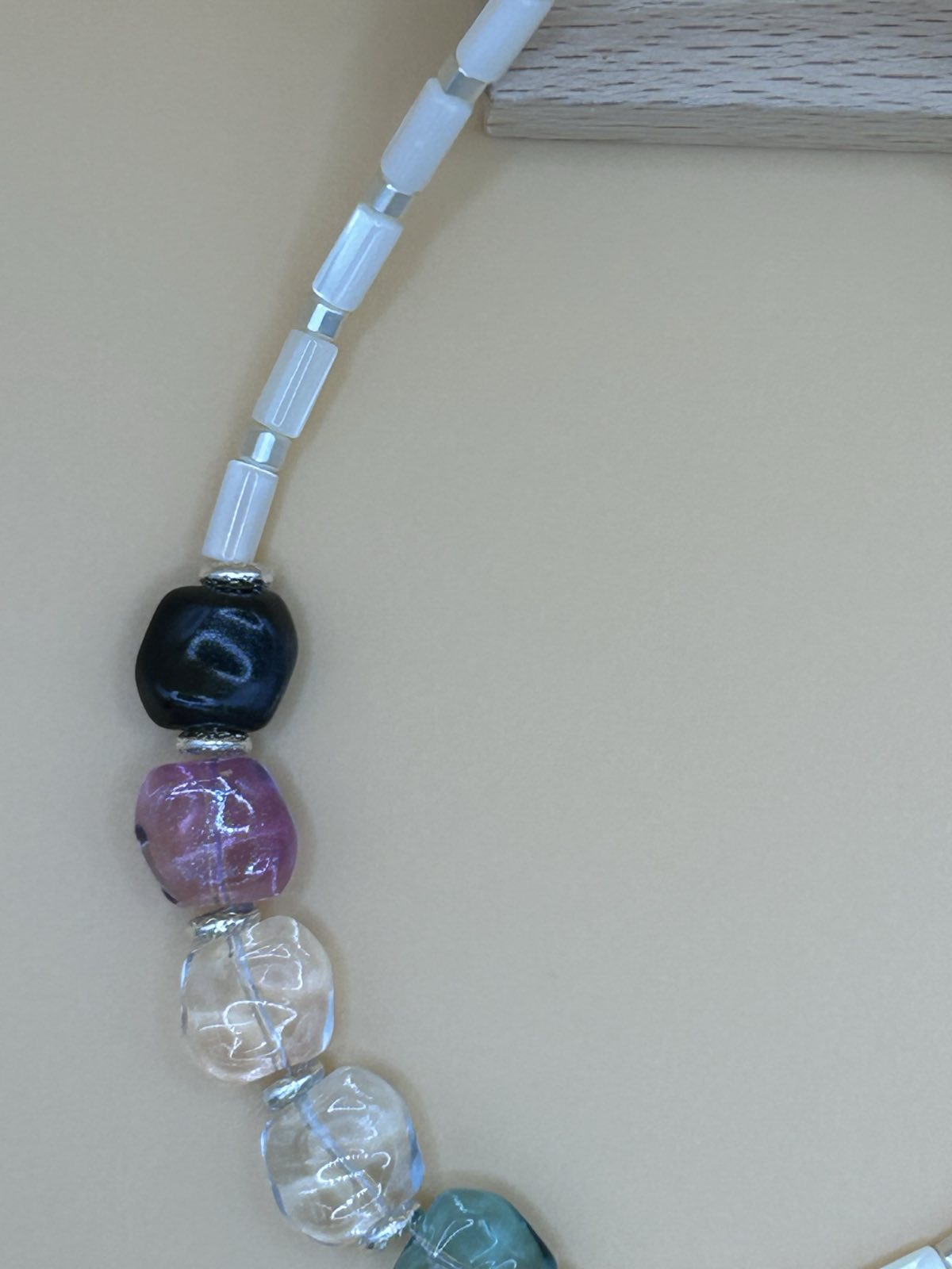 Comet Necklace – Crystal & Mother of Pearl Necklace