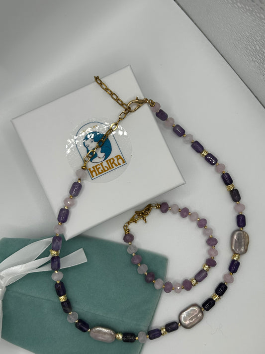 Elara Set – Amethyst Jewelry