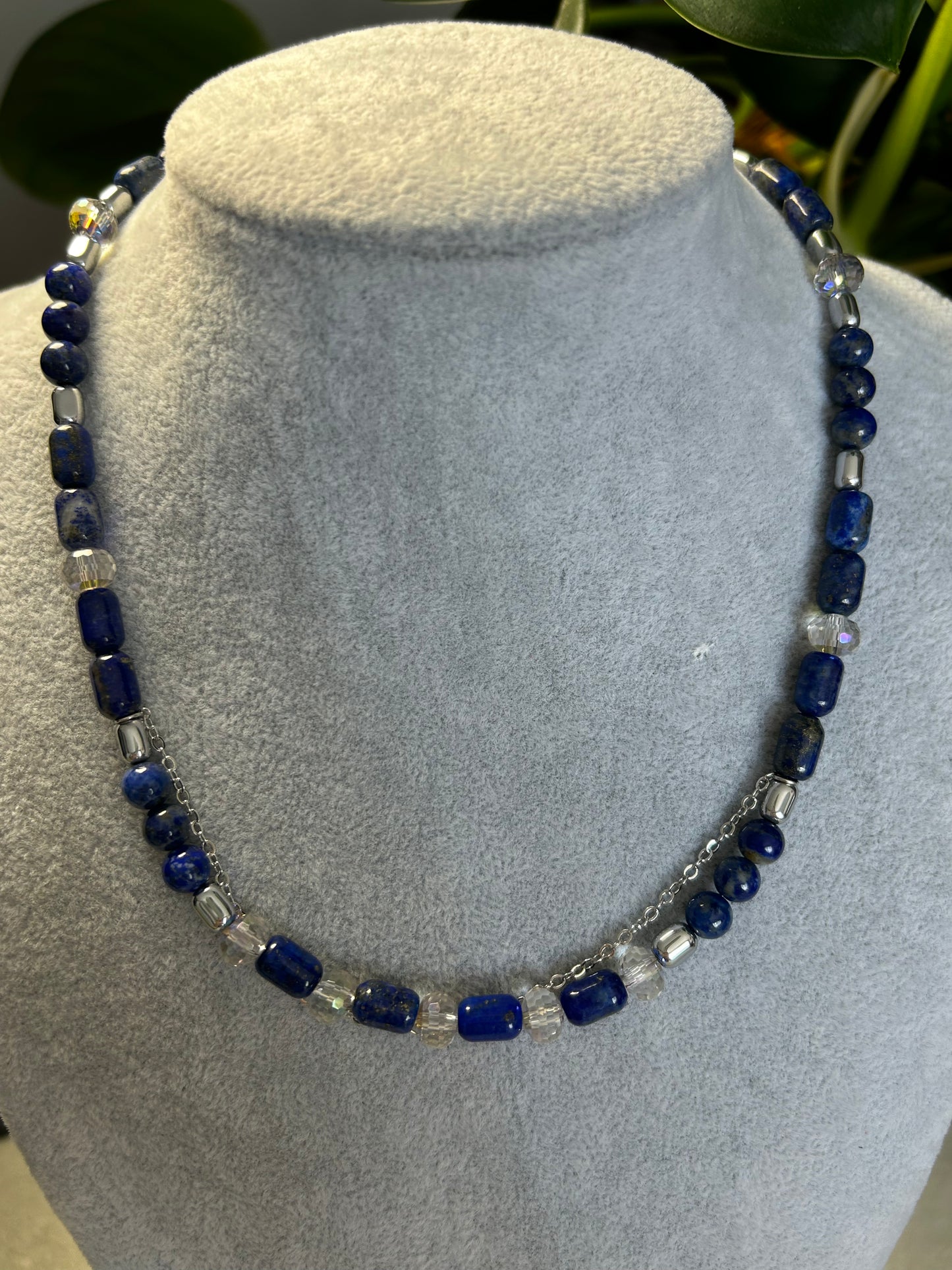 Conjunto Oceana: collar y pulsera de lapislázuli