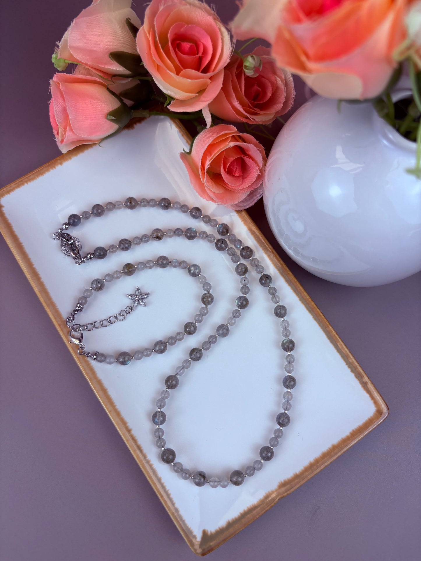 Ivy Set – Labradorite Necklace & Bracelet