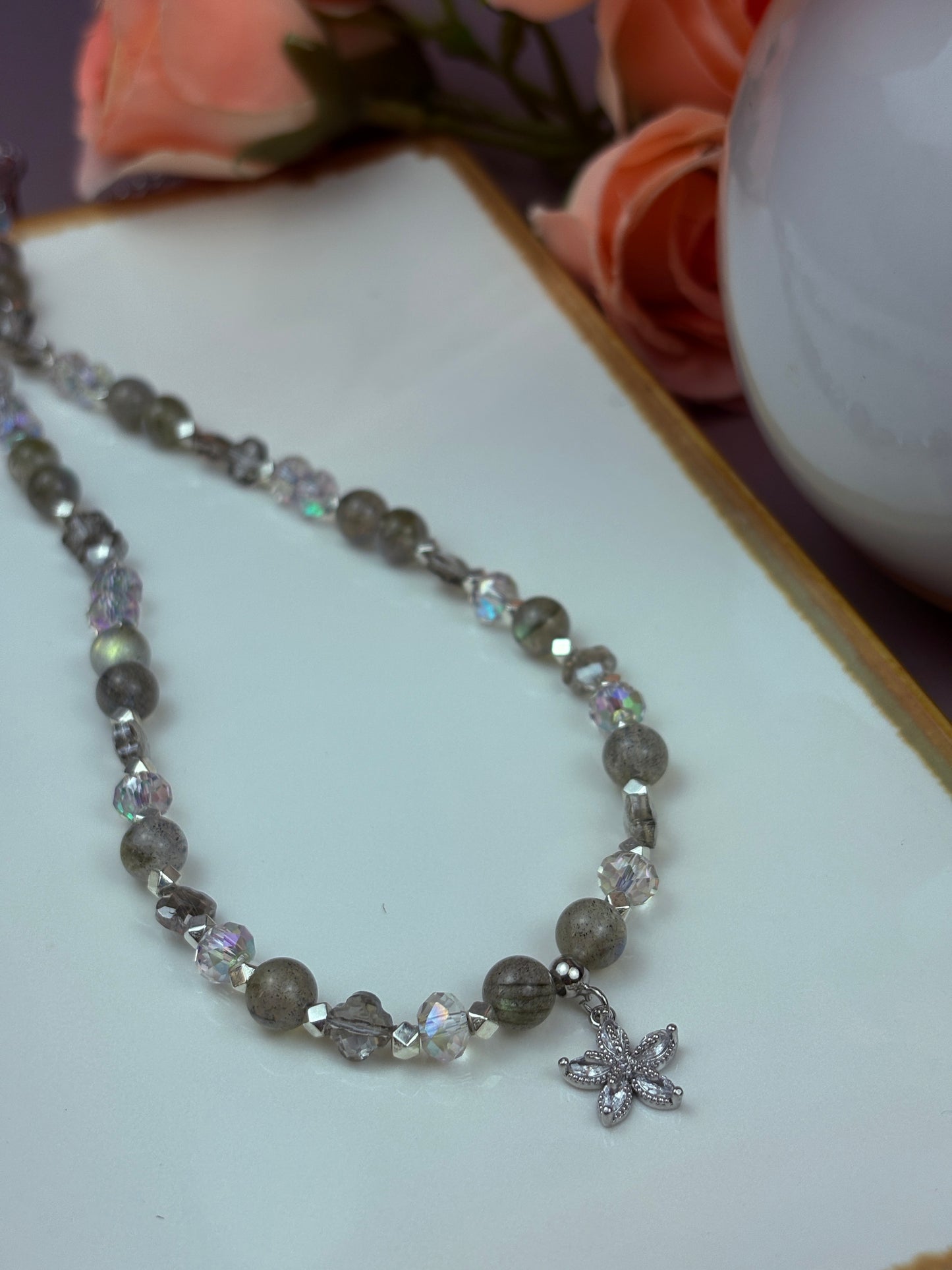 Ivy Set – Labradorite Necklace & Bracelet