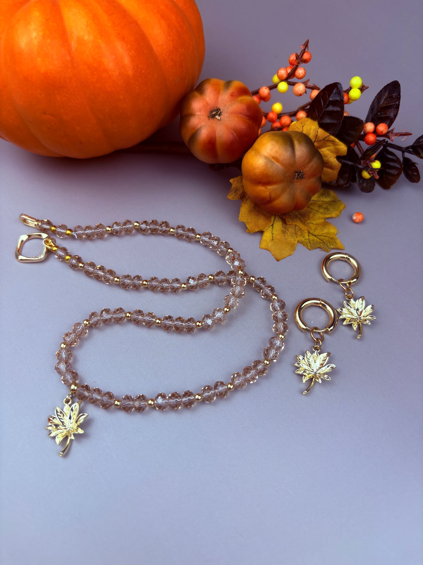 Maple Set – Crystal Jewelry Inspired by Autumn