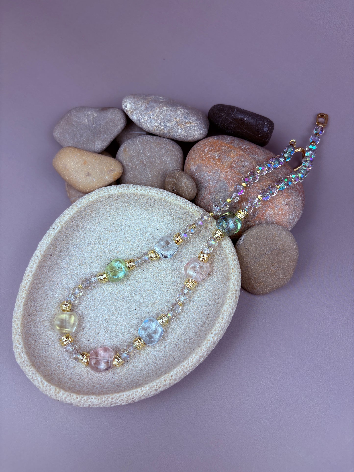 Earth necklace – Crystal Clarity, Grounded Elegance
