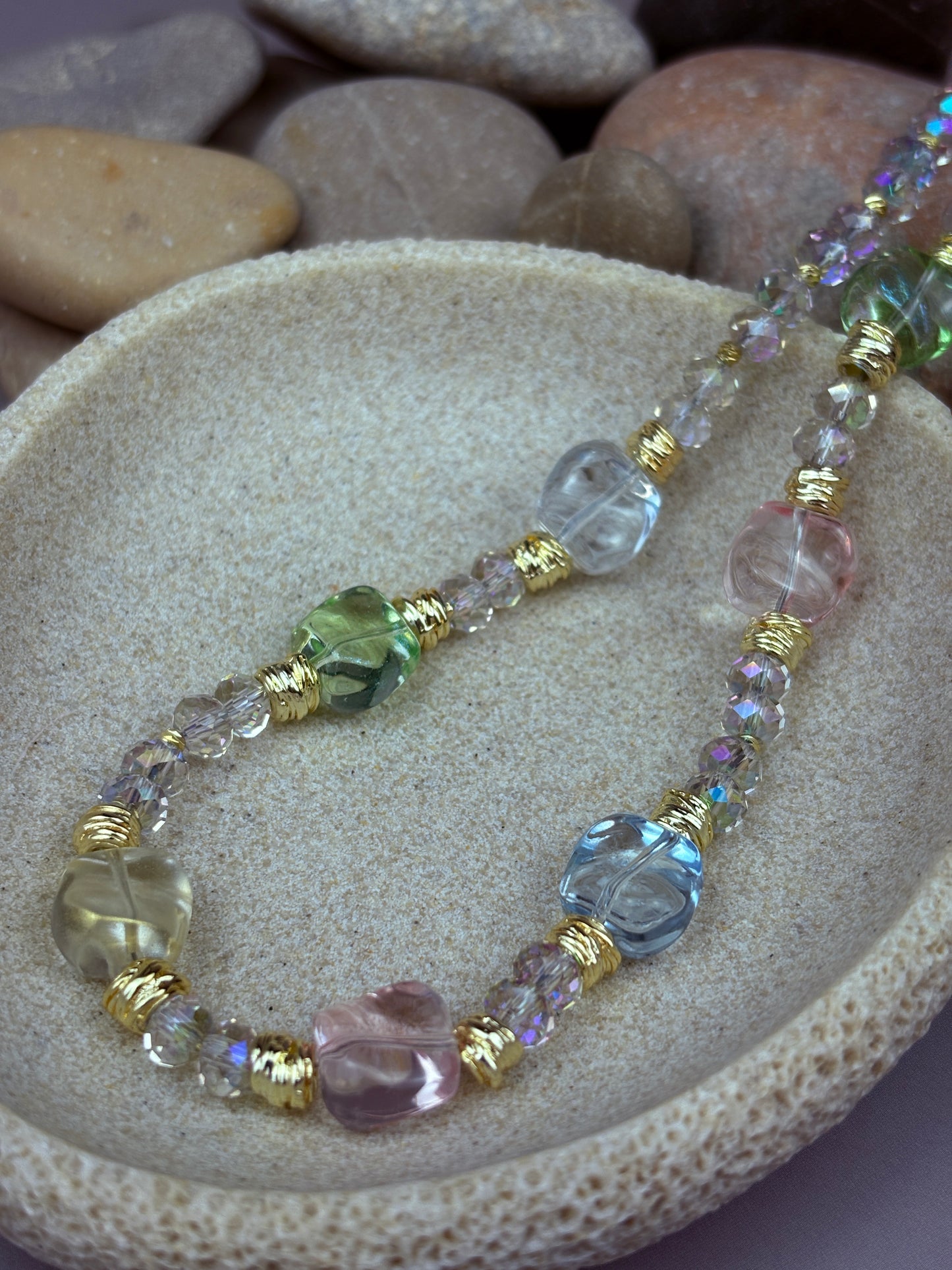Earth necklace – Crystal Clarity, Grounded Elegance