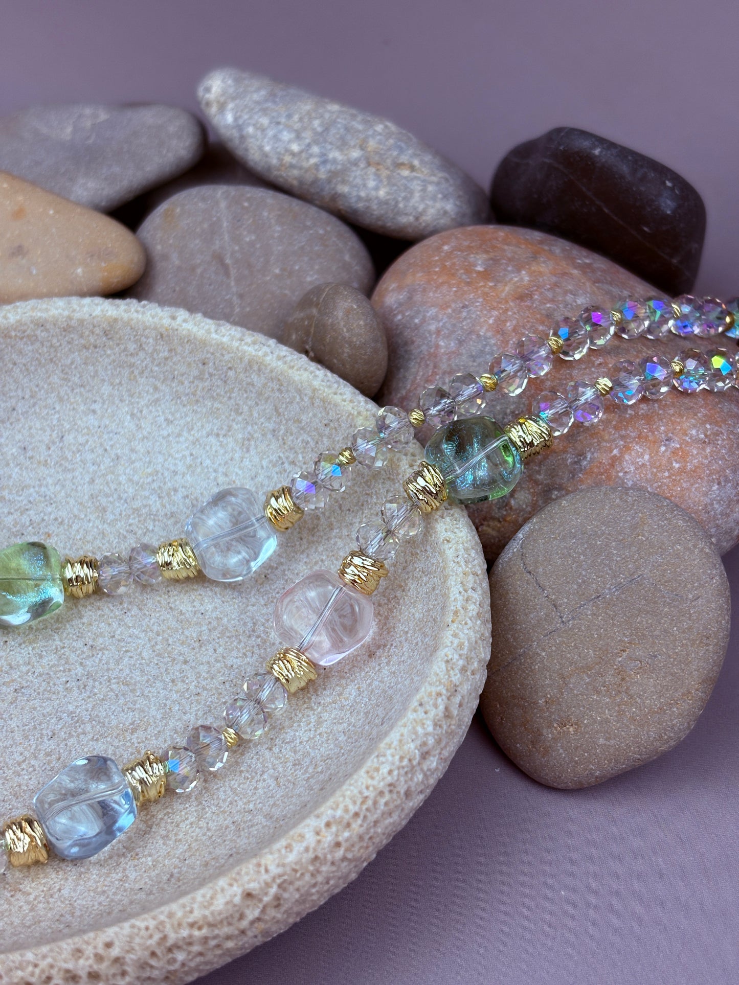 Earth necklace – Crystal Clarity, Grounded Elegance