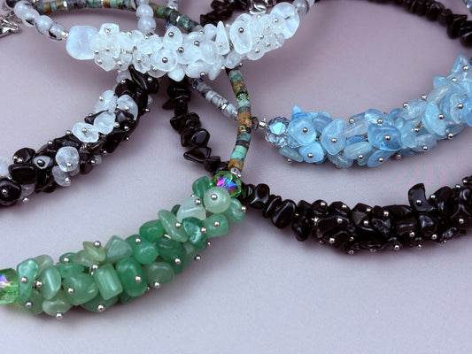 Vega Necklace – Natural Gemstone Choker