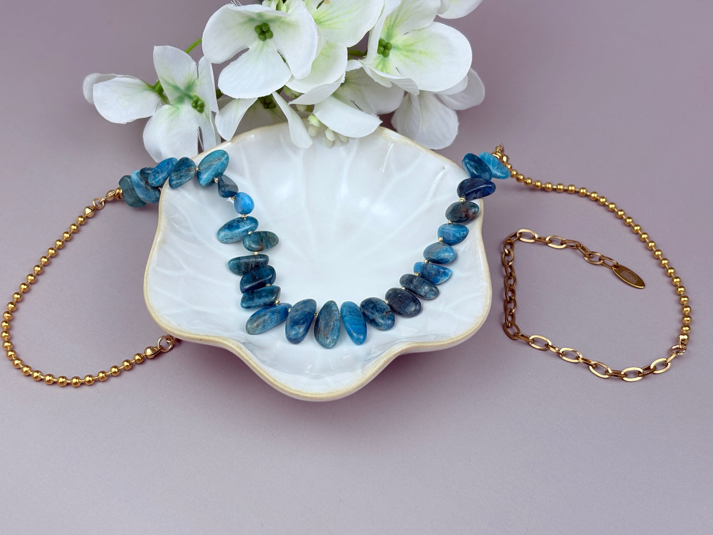 Maris Necklace – Apatite Jewelry