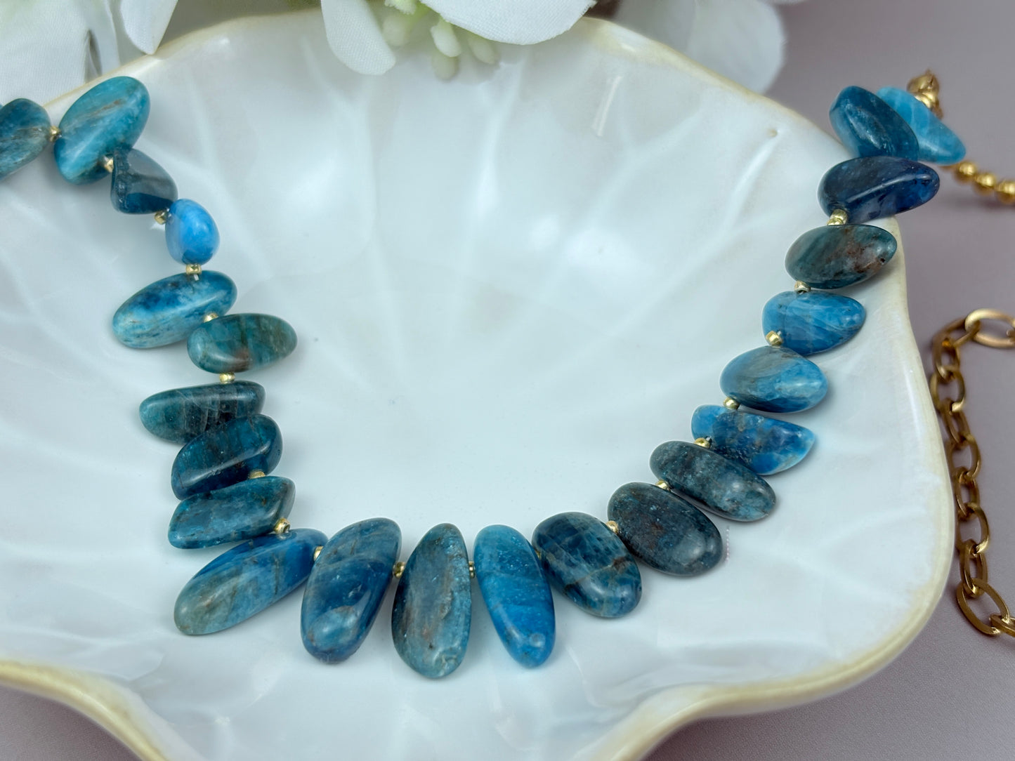Maris Necklace – Apatite Jewelry