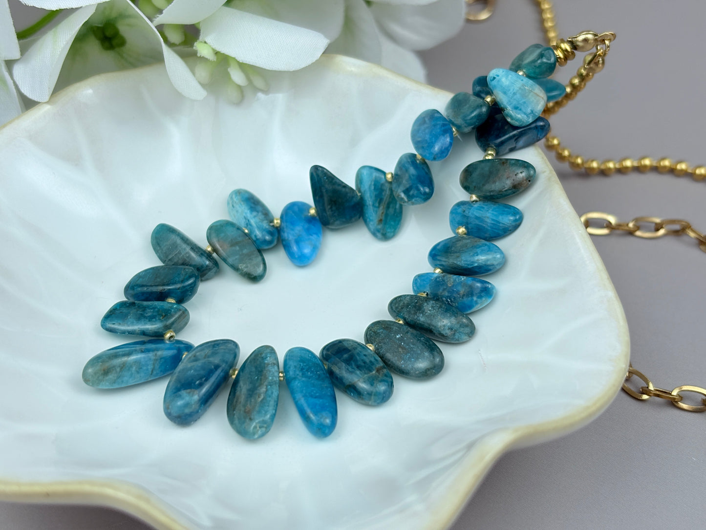 Maris Necklace – Apatite Jewelry