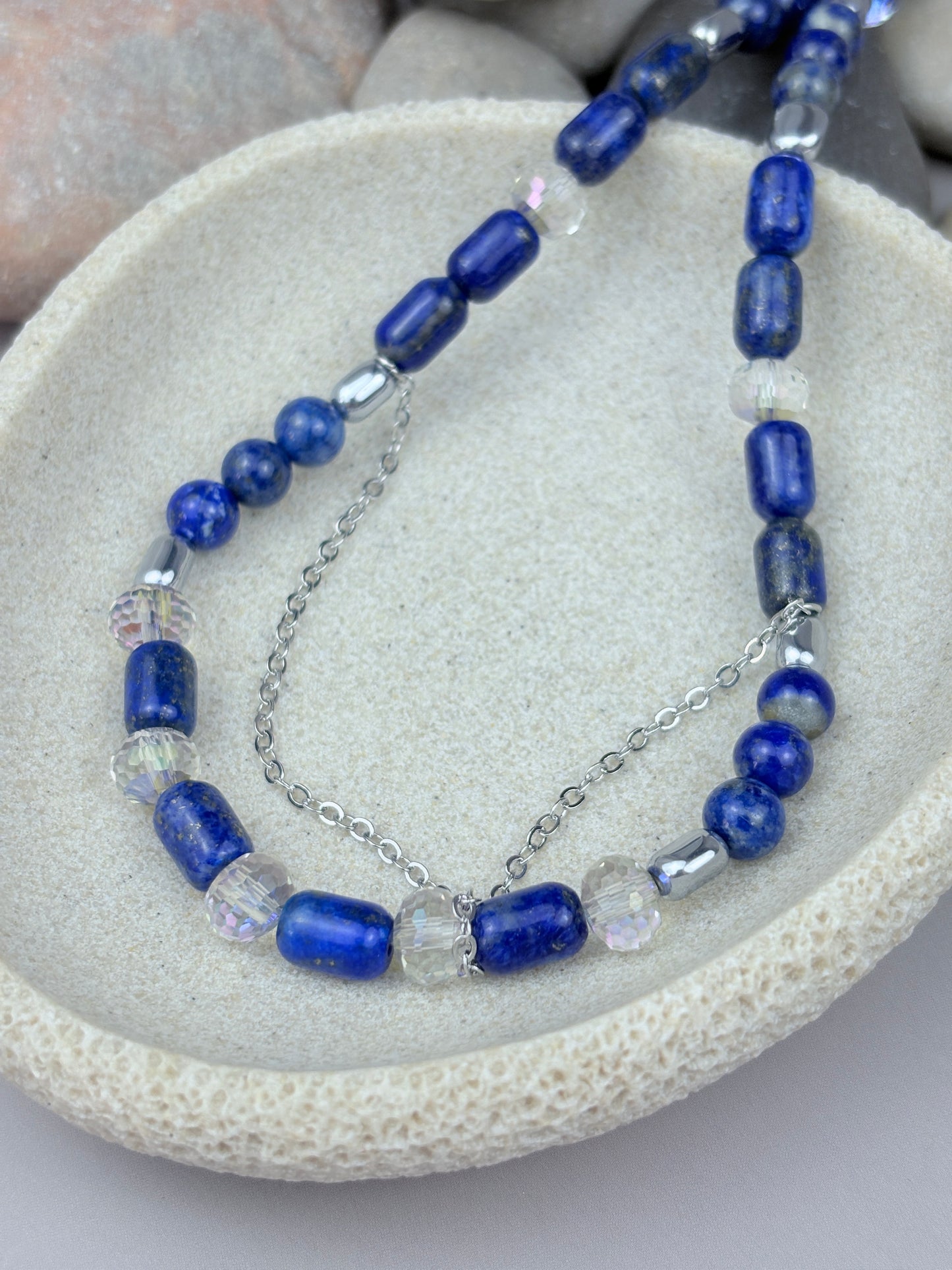 Oceana Set – Lapis Lazuli Necklace & Bracelet